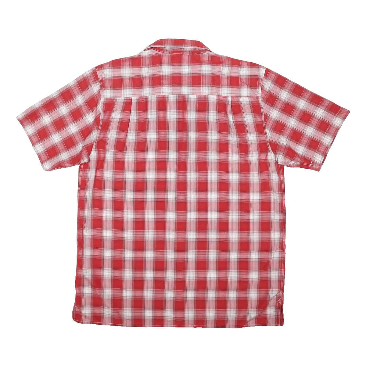 THE NORTH FACE Mens Red & White Check Shirt M Lightweight Breathable Outdoor