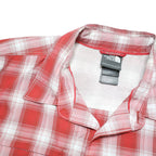THE NORTH FACE Mens Red & White Check Shirt M Lightweight Breathable Outdoor