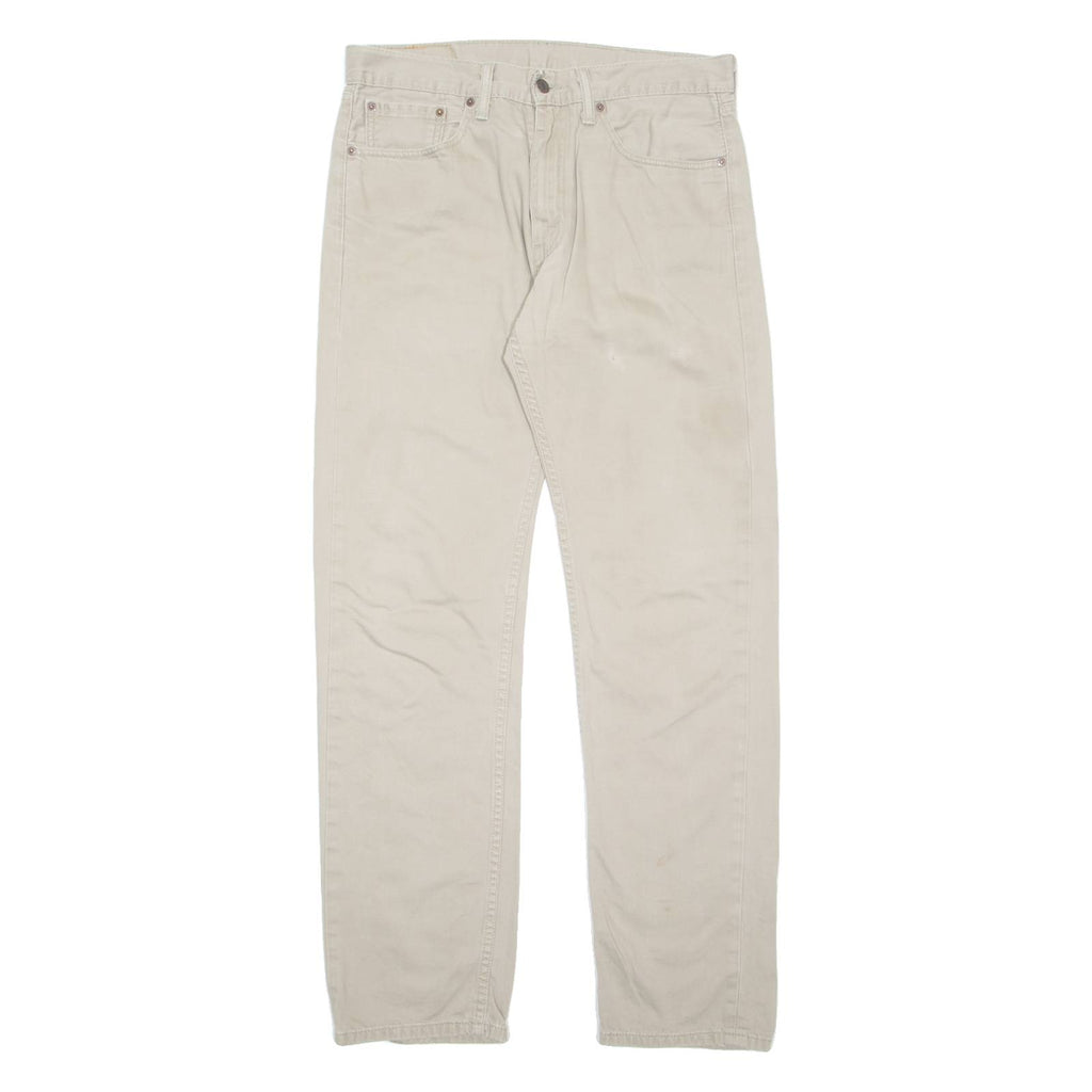 LEVI'S Mens Trousers Beige Regular Straight W33 L34