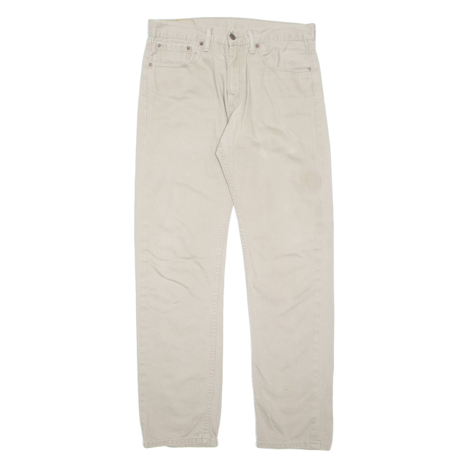 LEVI'S Mens Trousers Beige Regular Straight W33 L34