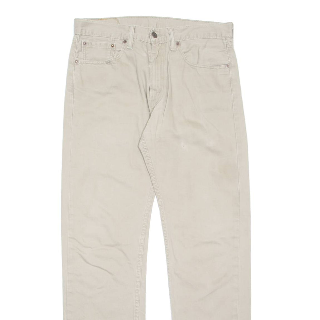 LEVI'S Mens Trousers Beige Regular Straight W33 L34