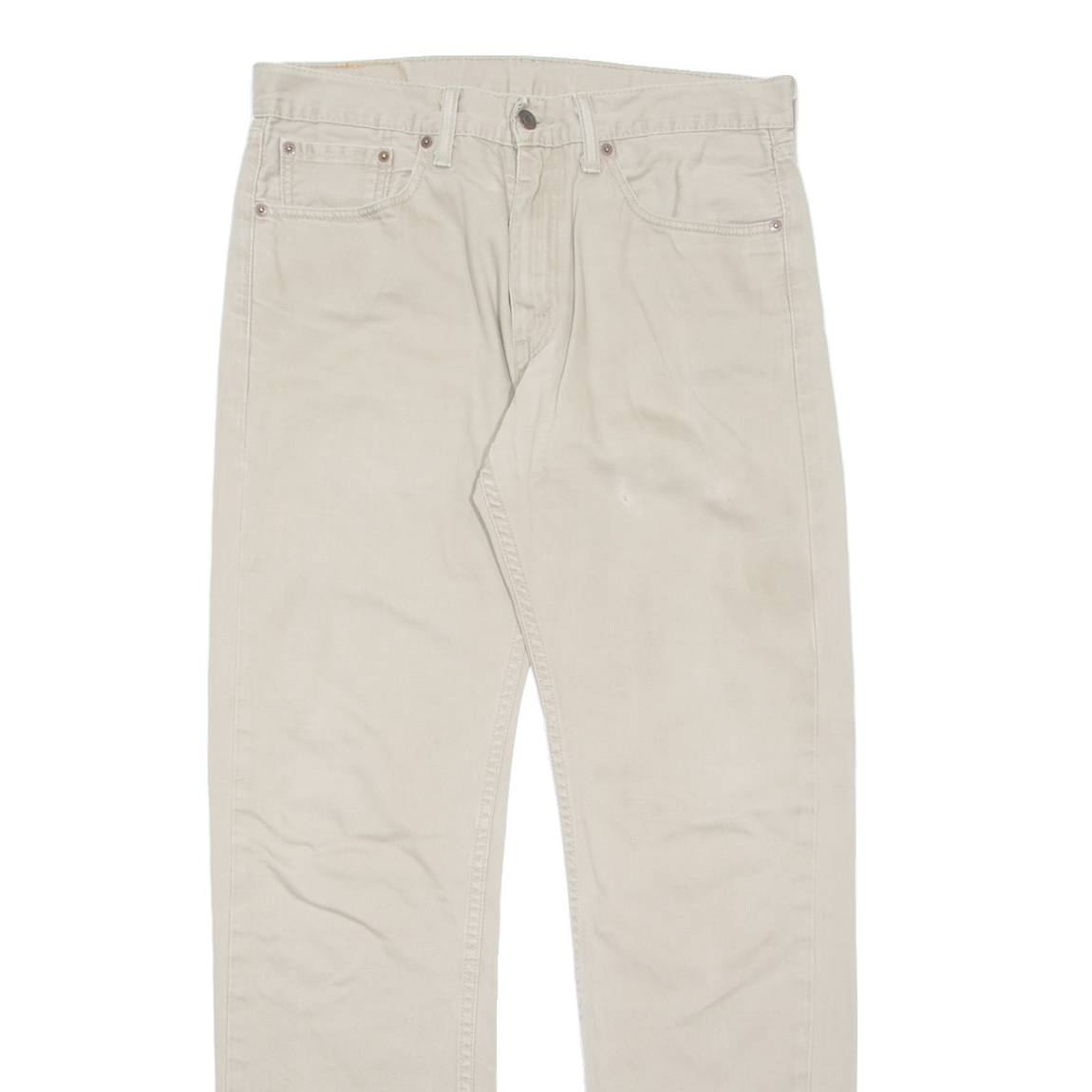 LEVI'S Mens Trousers Beige Regular Straight W33 L34
