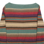 LAUREN RALPH LAUREN Womens Striped Patterned Boat Neck Knit Jumper L Cotton