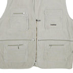 JIAN LI LAI Mens Grey Utility Jacket XL Polyester Blend Plain Zip Pockets