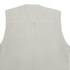 JIAN LI LAI Mens Grey Utility Jacket XL Polyester Blend Plain Zip Pockets