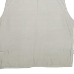 JIAN LI LAI Mens Grey Utility Jacket XL Polyester Blend Plain Zip Pockets