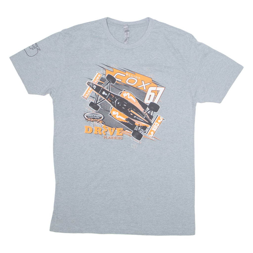 NEXT LEVEL Elliot Cox Mens T-Shirt Grey USA L