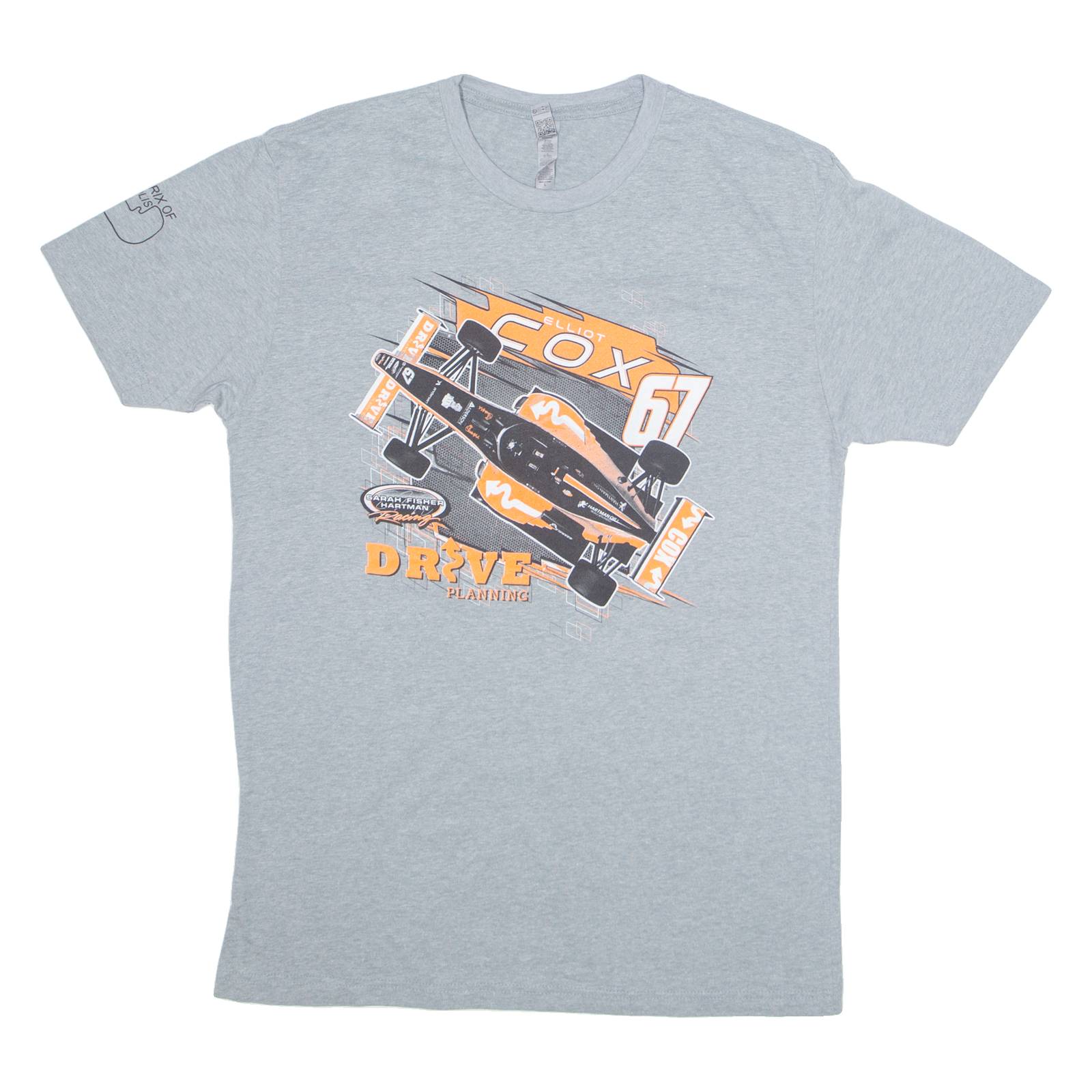 NEXT LEVEL Elliot Cox Mens T-Shirt Grey USA L