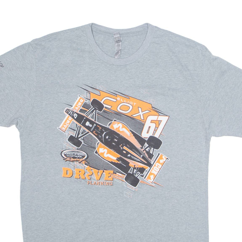 NEXT LEVEL Elliot Cox Mens T-Shirt Grey USA L