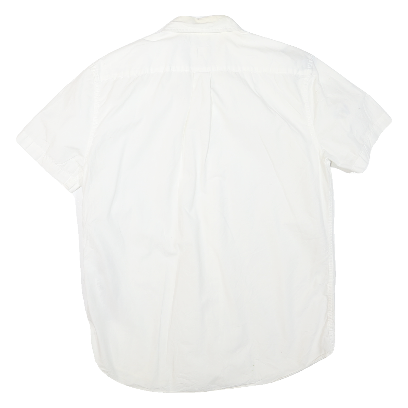 LEVI'S Mens White Button-Down Short Sleeve Shirt M Casual Cotton Blend