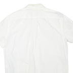 LEVI'S Mens White Button-Down Short Sleeve Shirt M Casual Cotton Blend
