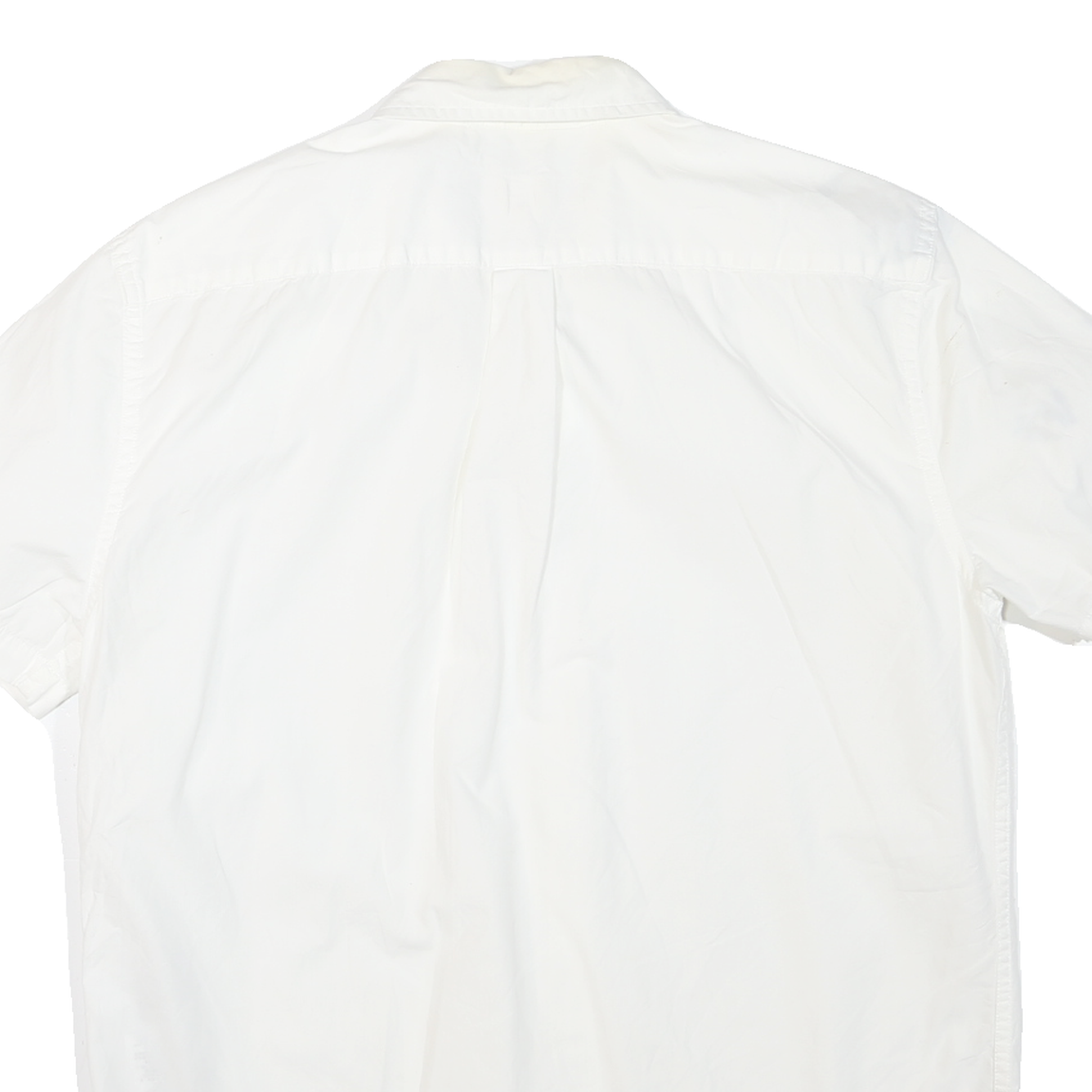 LEVI'S Mens White Button-Down Short Sleeve Shirt M Casual Cotton Blend