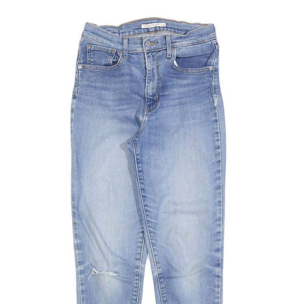 LEVI'S Womens Jeans Blue Slim Skinny Denim Light W28 L28 Zip Cotton Blend