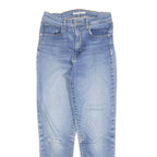 LEVI'S Womens Jeans Blue Slim Skinny Denim Light W28 L28 Zip Cotton Blend