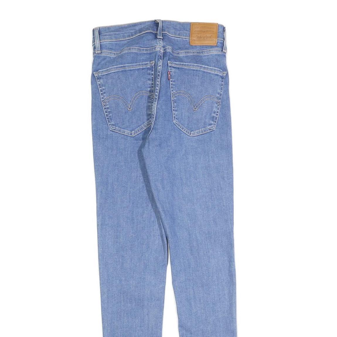 LEVI'S Womens Jeans Blue Slim Skinny Denim Light W27 L30 Zip Cotton Blend