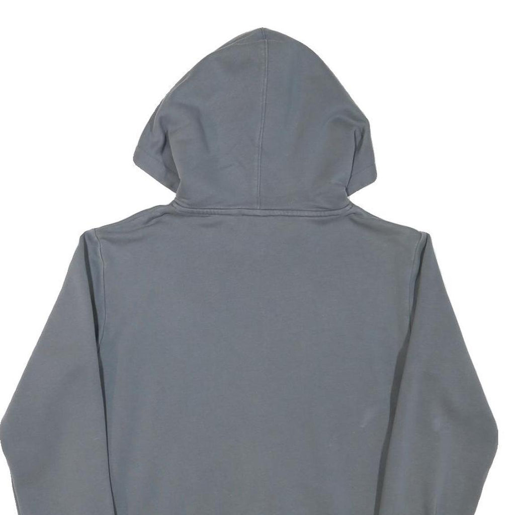 ADIDAS Mens Grey Blue Hoodie S Cotton Blend Casual Pullover Hooded Sweatshirt