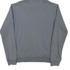 ADIDAS Mens Grey Blue Hoodie S Cotton Blend Casual Pullover Hooded Sweatshirt