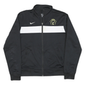 NIKE Mens Black & White Basketball Zip Jacket M Polyester Blend Sportswear