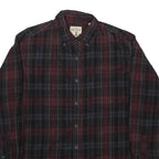 RED HEAD Mens Red & Black Checked Cotton Blend Shirt M Long Sleeve Button Collar