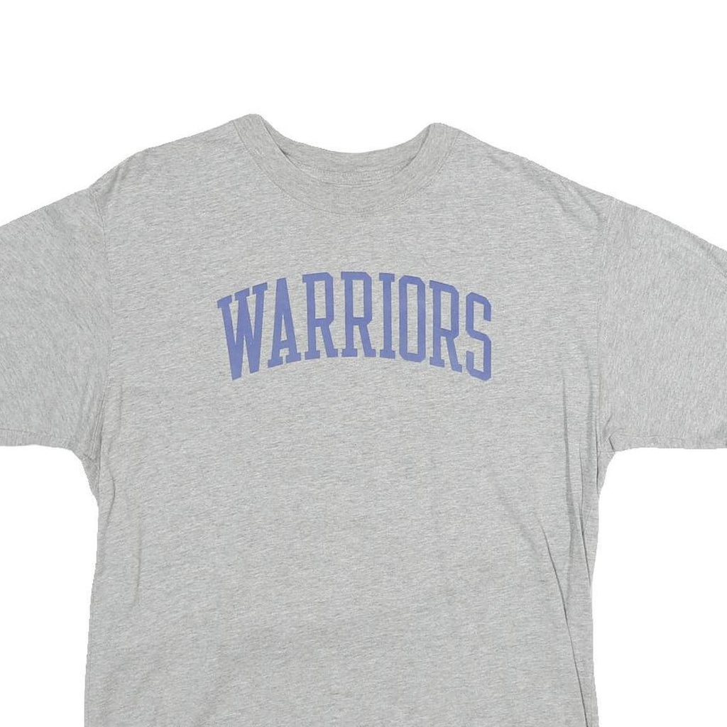 NIKE Mens Grey Warriors Graphic T-Shirt S Short Sleeve Crew Neck Sportswear