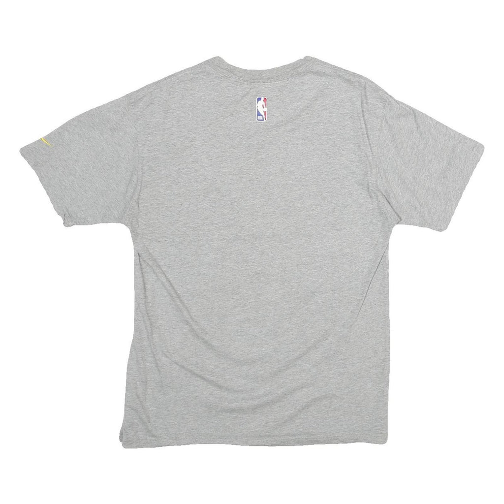 NIKE Mens Grey Warriors Graphic T-Shirt S Short Sleeve Crew Neck Sportswear