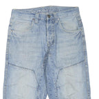 Womens Light Blue Denim Casual Shorts M W32 Cotton Blend Relaxed Fit