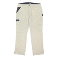 DICKIES Mens Polyester Blend Beige Regular Cargo Trousers W38 L30 Workwear