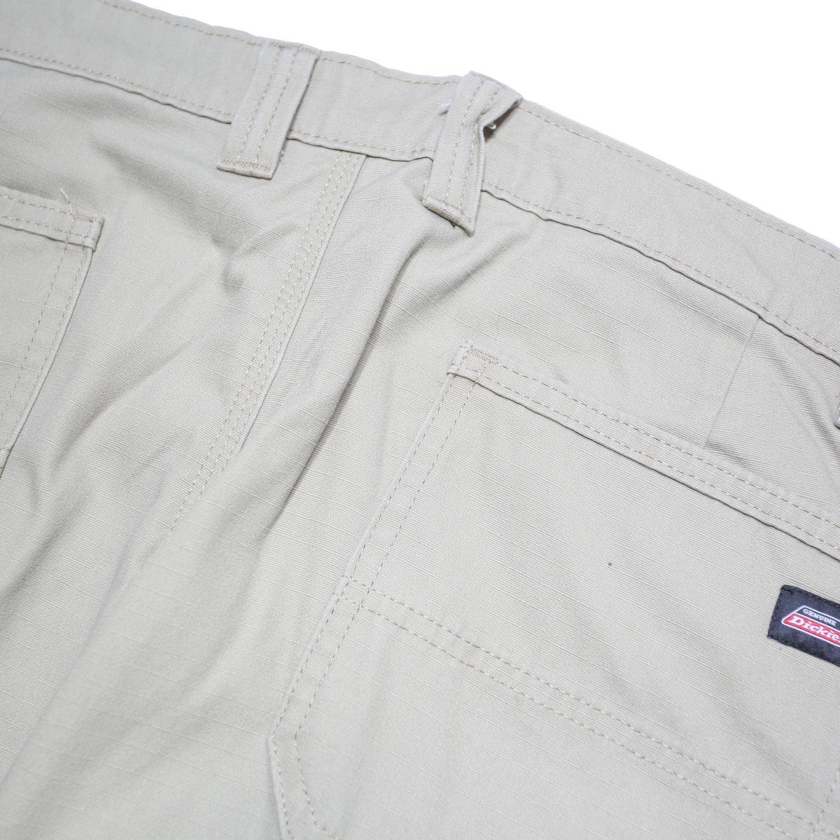 DICKIES Mens Polyester Blend Beige Regular Cargo Trousers W38 L30 Workwear