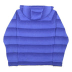 THE NORTH FACE Womens Blue Striped Jacket XL Cotton Blend Hoodie Zip Outdoor