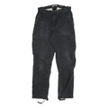CARHARTT Mens Relaxed Black Cargo Trousers W29 L28 Cotton Blend Workwear Zip