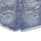 SILVER Womens Denim Blue Casual Shorts M W30 Distressed 5-Pocket