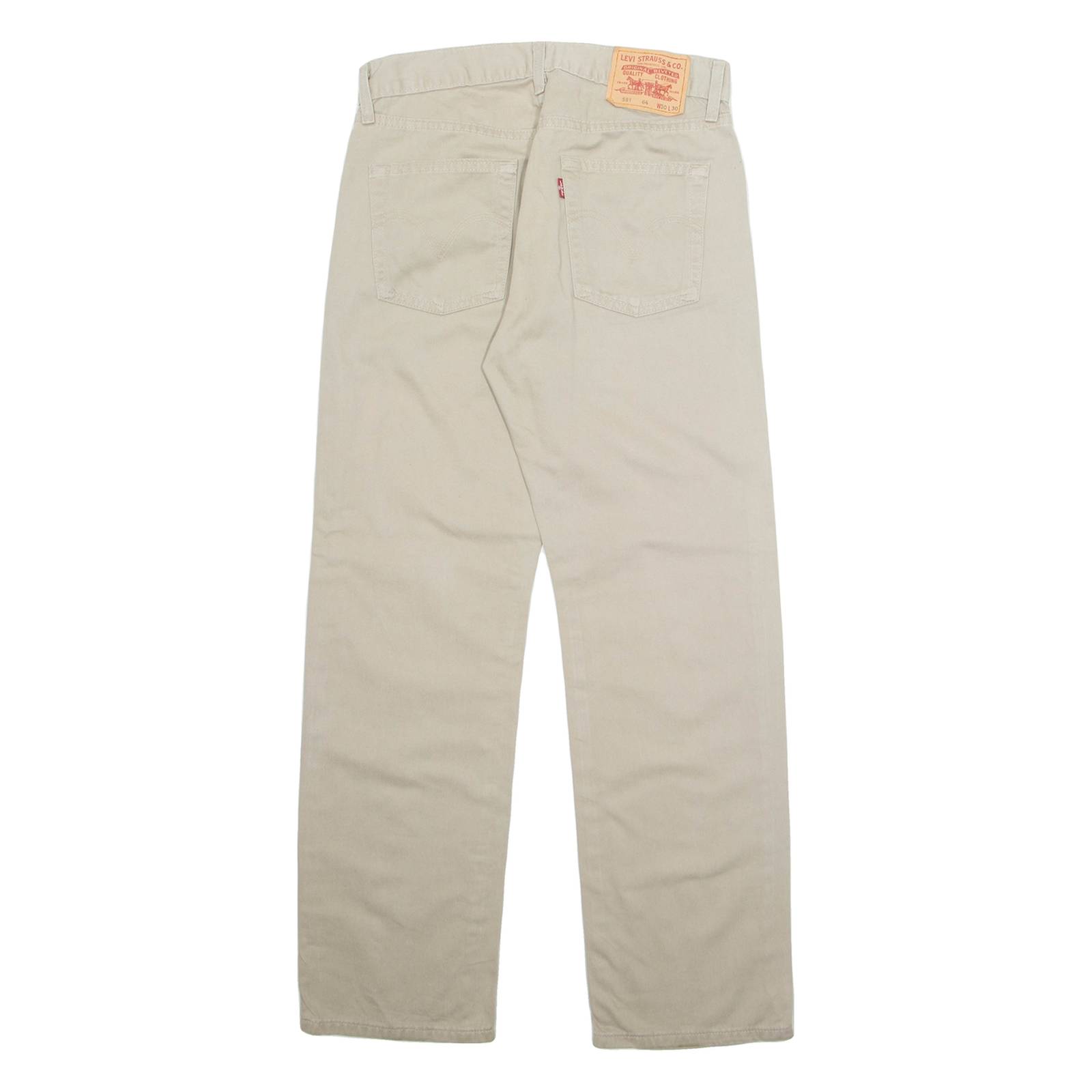 LEVI'S 581 Mens Trousers Beige Regular Straight W30 L30