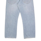 TRUE RELIGION Mens Regular Fit Blue Denim Jeans W36 L27 Zip Pocket Casual