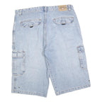 SO GOSS Mens Light Blue Denim Cargo Shorts XL W39 Comfortable Cotton Blend