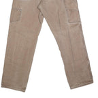 DICKIES Mens Jeans Beige Regular Straight Denim W34 L33 Workwear Utility Pants