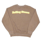 THE ROLLING STONE Womens Brown Pullover Sweatshirt M Retro Band Graphic