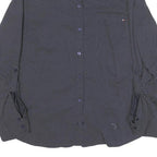 TOMMY HILFIGER Womens Blue & White Polka Dot Shirt L Button Down Cotton Blend