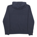 KANGOL Womens Navy Blue Hoodie L Cotton Blend Pullover Logo Sweatshirt
