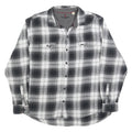 WOOLRICH Mens Black & White Check Shirt XL Button-Down Collar Long Sleeve Cotton