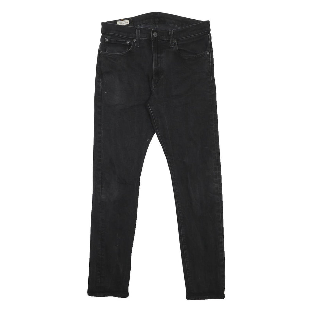 LEVI'S 512 BIG E Mens Jeans Black Slim Skinny Denim W32 L29 Vintage Cotton Blend