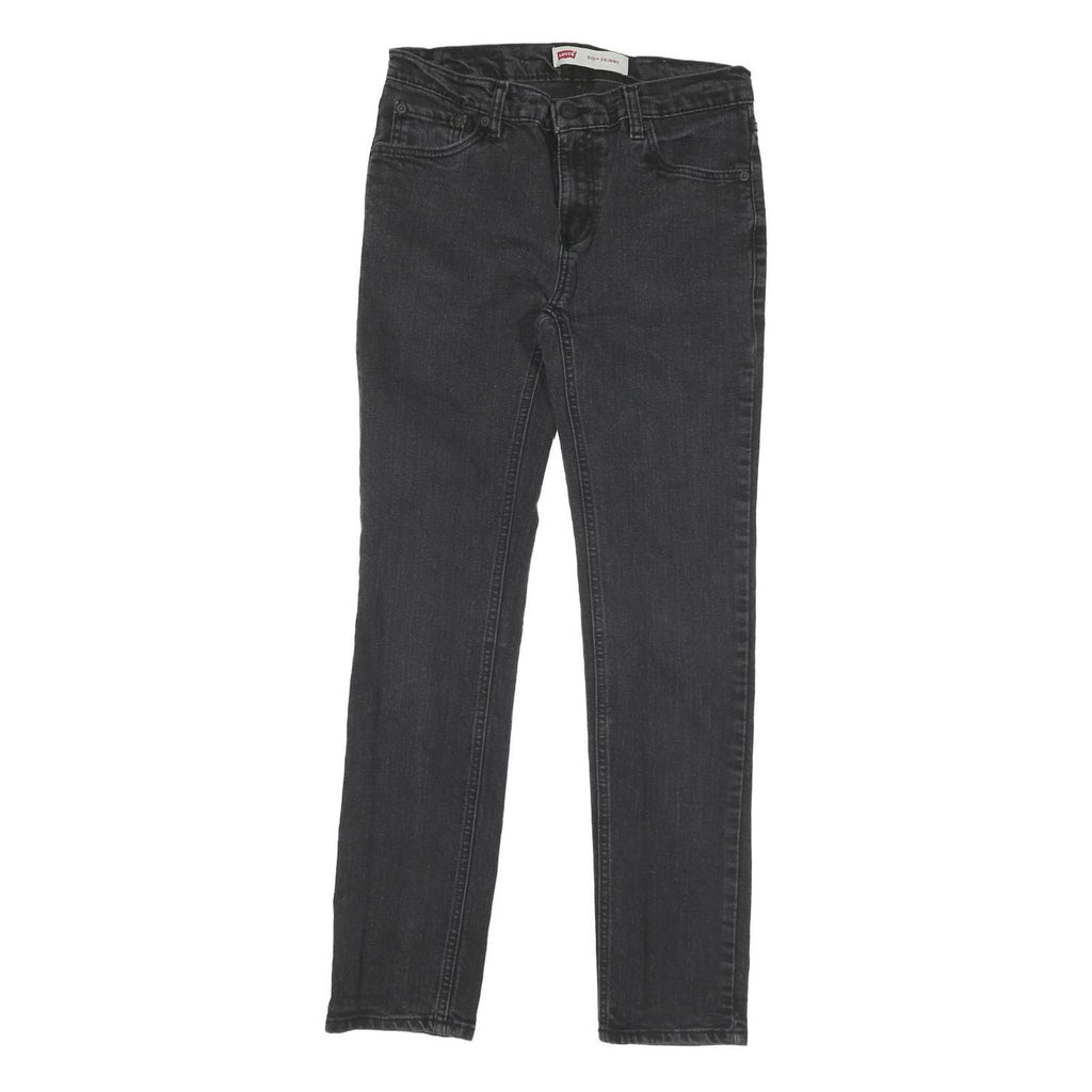 LEVI'S 510 Mens Jeans Black Slim Skinny Denim W30 L29 Classic Zip