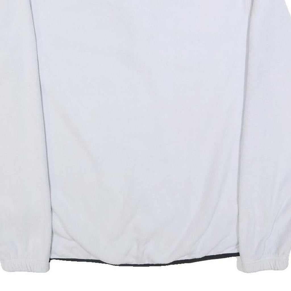 NIKE Mens White Plain Pullover Jumper Crew Neck Tight Knit M Polyester