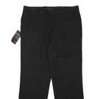 BURTON Mens Black Regular Fit Straight Trousers W38 L29 Smart Office Wear