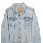 LEVI'S Womens Blue Denim Jacket S Cotton Button Front Classic Fit