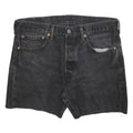 LEVI'S Womens Black Denim Cut-Off Shorts M W32 Classic Casual Summer Style