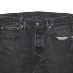 LEVI'S Womens Black Denim Cut-Off Shorts M W32 Classic Casual Summer Style