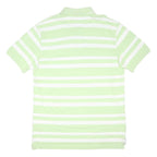 TOMMY HILFIGER Mens Green & White Striped Short Sleeve Polo Shirt XL