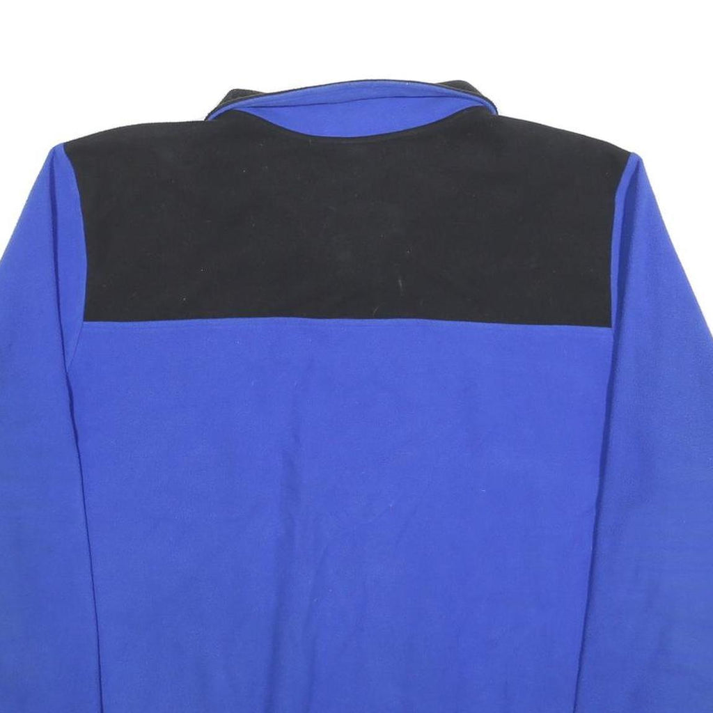 THE NORTH FACE Mens Blue & Black Pullover Plain Crew Neck Basic Knit XL Fleece