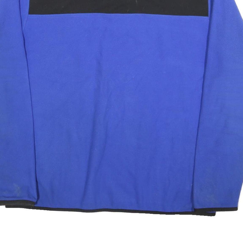 THE NORTH FACE Mens Blue & Black Pullover Plain Crew Neck Basic Knit XL Fleece