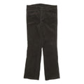 CALVIN KLEIN Womens Cotton Blend Brown Regular Straight Trousers W32 L31 Zip